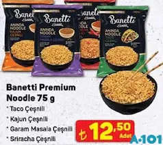 BANETTİ PREMİUM NOODLE 75 G BANETTİ PREMİUM NOODLE 75 G